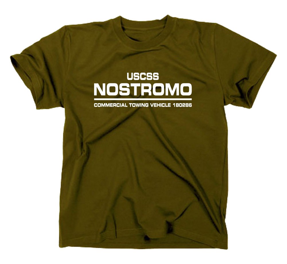 Styletex23 Men's Green Uscss Nostromo T-Shirt, Olive, M