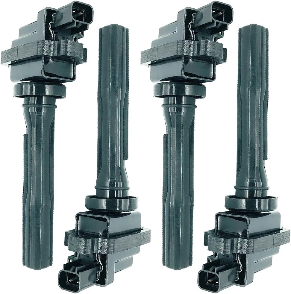 Set of 4 Ignition Coil Pack Compatible With Suzuki Baleno Vitara Sidekick Sport GEO Tracker 1.8 2.0 J20A H20A J18A Engine 1994-2003 Replaces OEM 33410-77E10 33410-77E11 5C1286 UF169 C1094 (4)