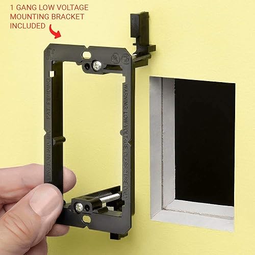 Miniatura 4 de Placa de pared de 3 altavoces premium, enchufe de altavoz, soporta 3 configuraciones de altavoces, puerto de altavoz para cable de altavoz de pared,