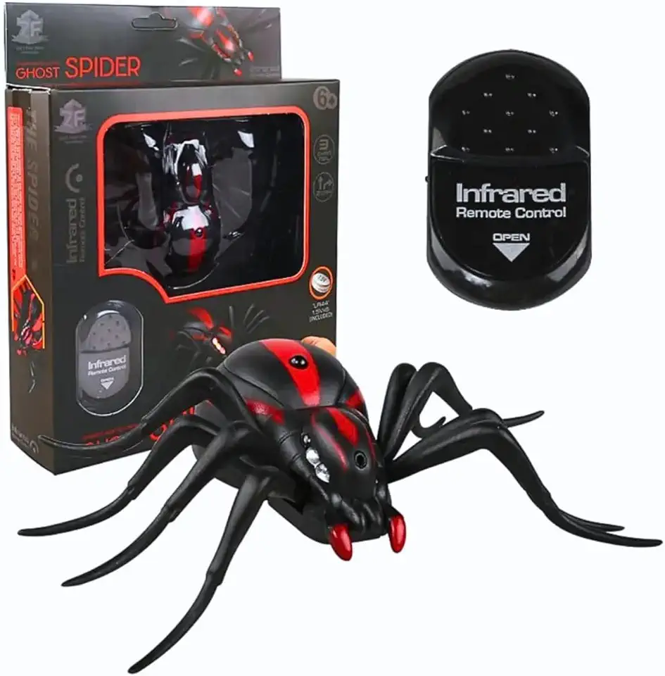Brinquedo Aranha Spider Controle Remoto Infravermelho C/Luz CBS0376 - Castela