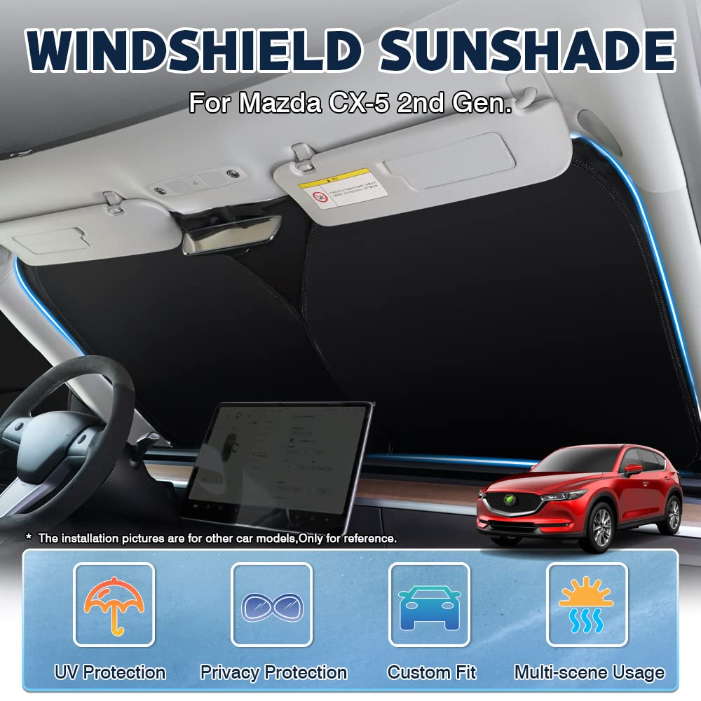 WindScreen Sun Shade For Mazda CX-5 CX5 SUV 2017-2025 WindShield Sun