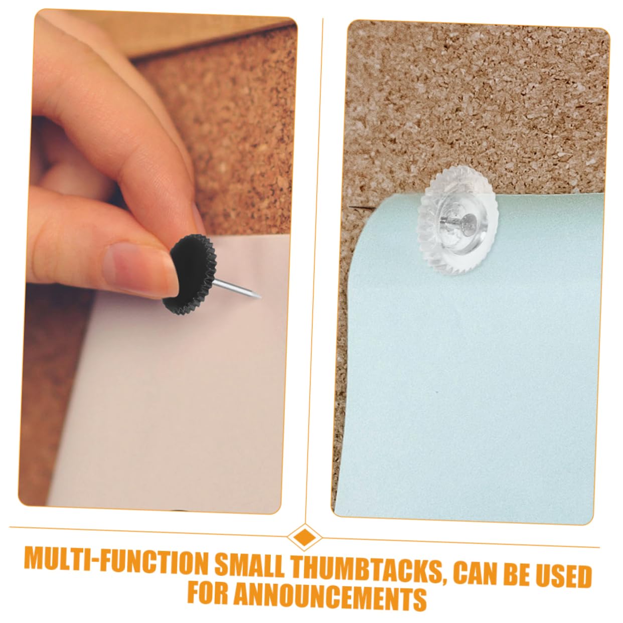 ARTIBETTER 5 Sätze Transparente Pinnwand Reißnägel Dekorative Pushpins Für Korkplatten Und DIY Projekte Für Zuhause Und Büro Einfach Zu Verwenden Und Stilvolles Design 200 Stück * 5