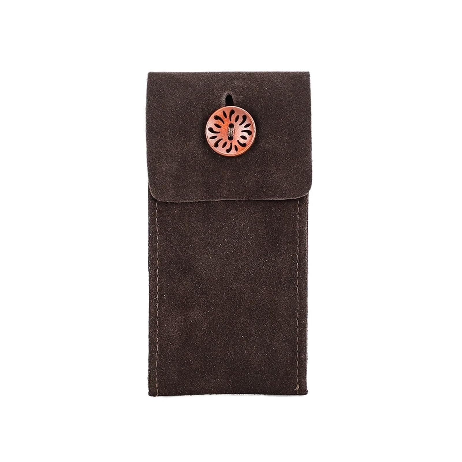 KLdcfhDR 1pcs Suede Leather Watch Travel Pouch with Inserts