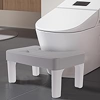 ROVTERN 6.7 Inch Non-Slip Portable Plastic Step Stool - Bathroom Potty Foot Stool for Adults, Kids & Seniors