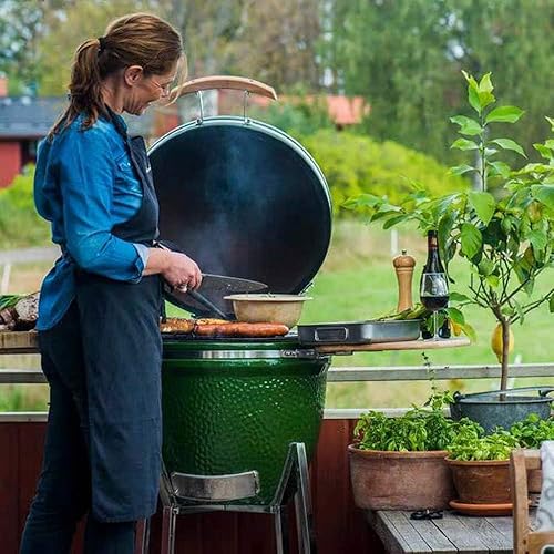 Miniatura 7 de 18" Half Moon Cooking Grate for Kamado Joe Classic I, II, III, Large Big Green Egg, Half Moon Reversible Griddle for Vision Grill B-11N1A1-Y2A,