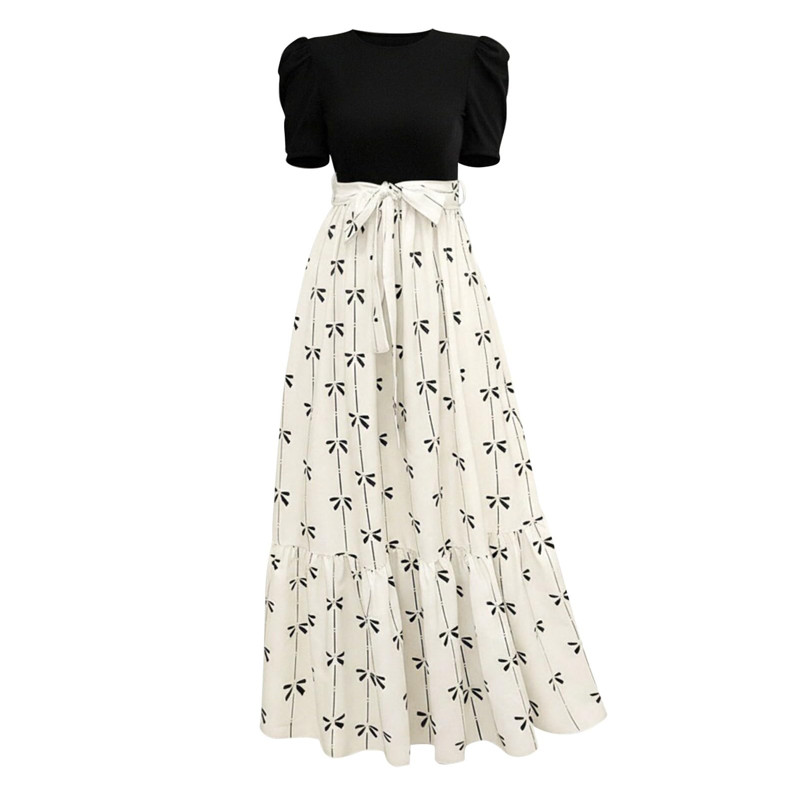 Abito Lungo/Corto/Midi da Donna con Scollo Quadrato/Scollo a V, Abiti Prendisole per Feste e Vacanze Abiti Eleganti Donna Elastico e Morbido