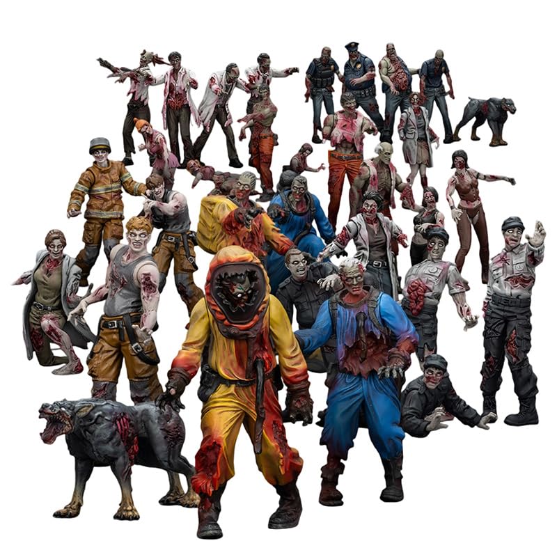 JOYTOY Dark Source 1/18 Action Figure Dark Source Zombie Figure-11PCS Model Collection Birthday Gifts 15Age+ 3.07in
