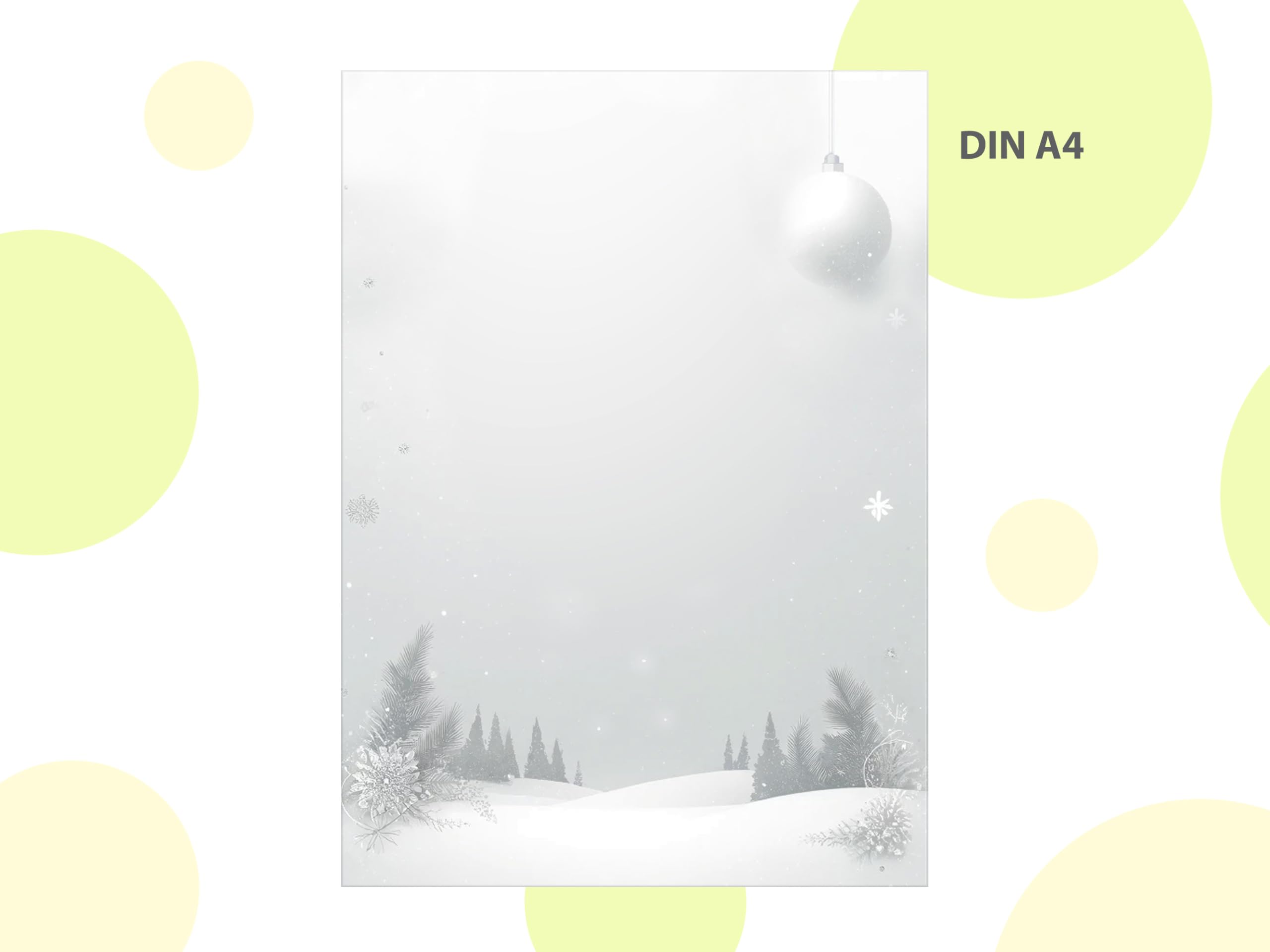 Briefpapier Weihnachten Weihnachtsbriefpapier mit Umschlag Umschlägen mit Fenster Weihnachtspapier A4 für Kunden (250 Blätter + 250 Umschläge)