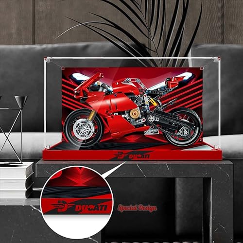 Miniatura 5 de Vitrina para Lego Panigale V4 R (42107), 3MM acrílico caja de exhibición para Lego 42107 (no incluye modelo)
