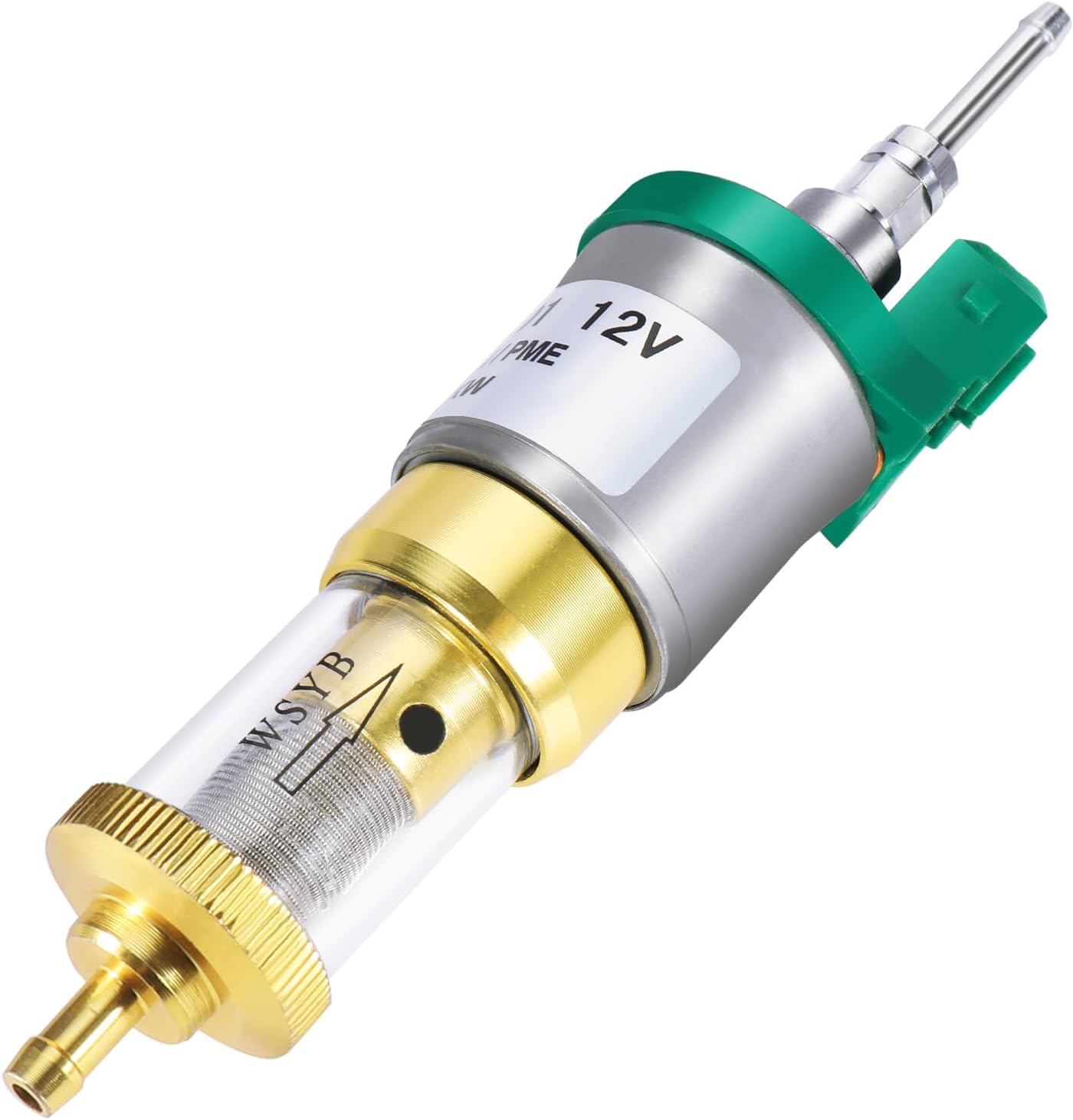 WAYSKA Diesel Heater Fuel Pump with Double Filter, Quieter, Parking Heater Replacement Part for All Chinese Diesel air Heaters