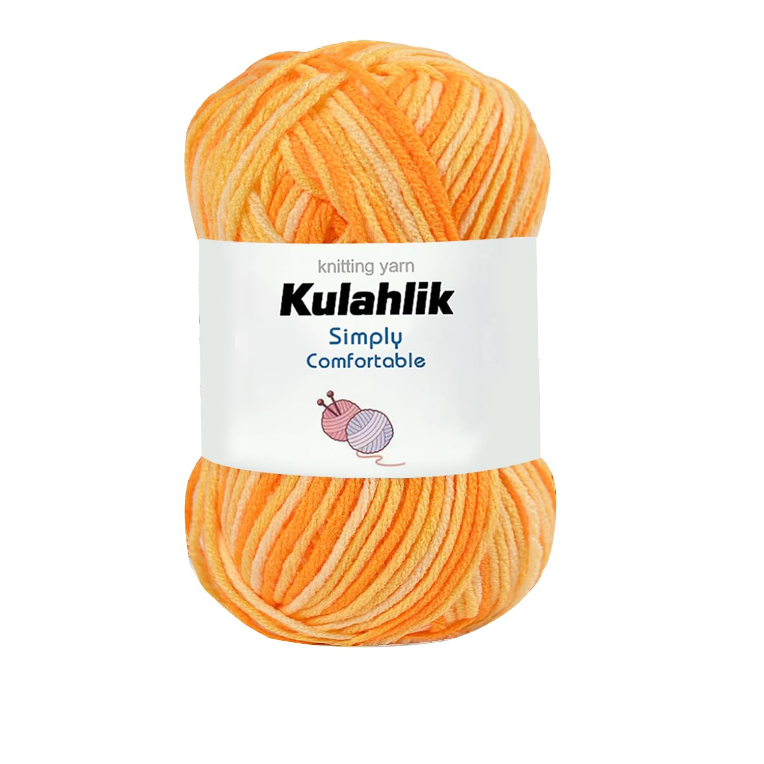 250g(5x50g) Acrylic Yarn for Crochet/Knitting, Colorful Gradient Yarn Thread, 5 Rolls Skeins, Perfect for Any Knitting Crochet and Crafts Mini Project — view 110
