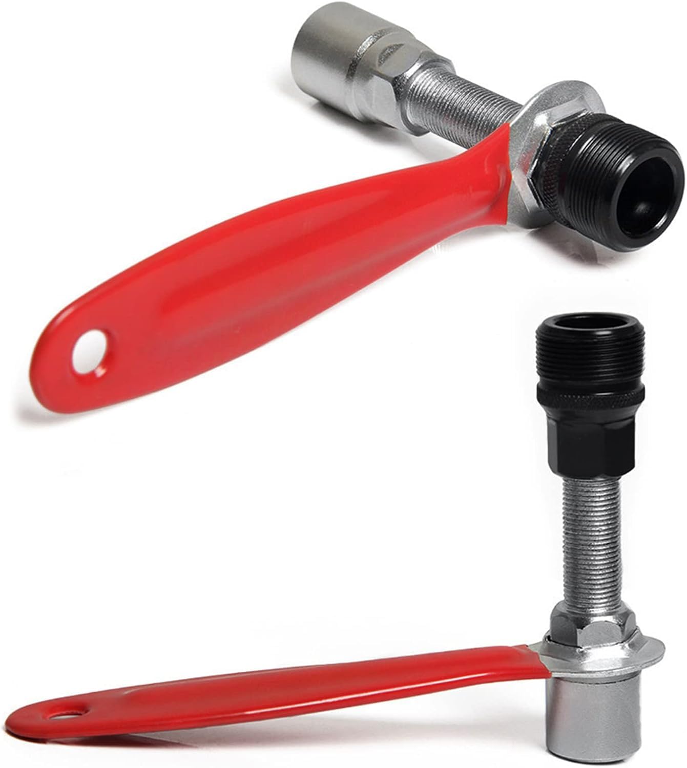 CHENKEE Manivela de Bicicleta Brazo Izquierdo 170mm Agujero Cuadrado Bielas de Metal con Herramienta de Desmontaje