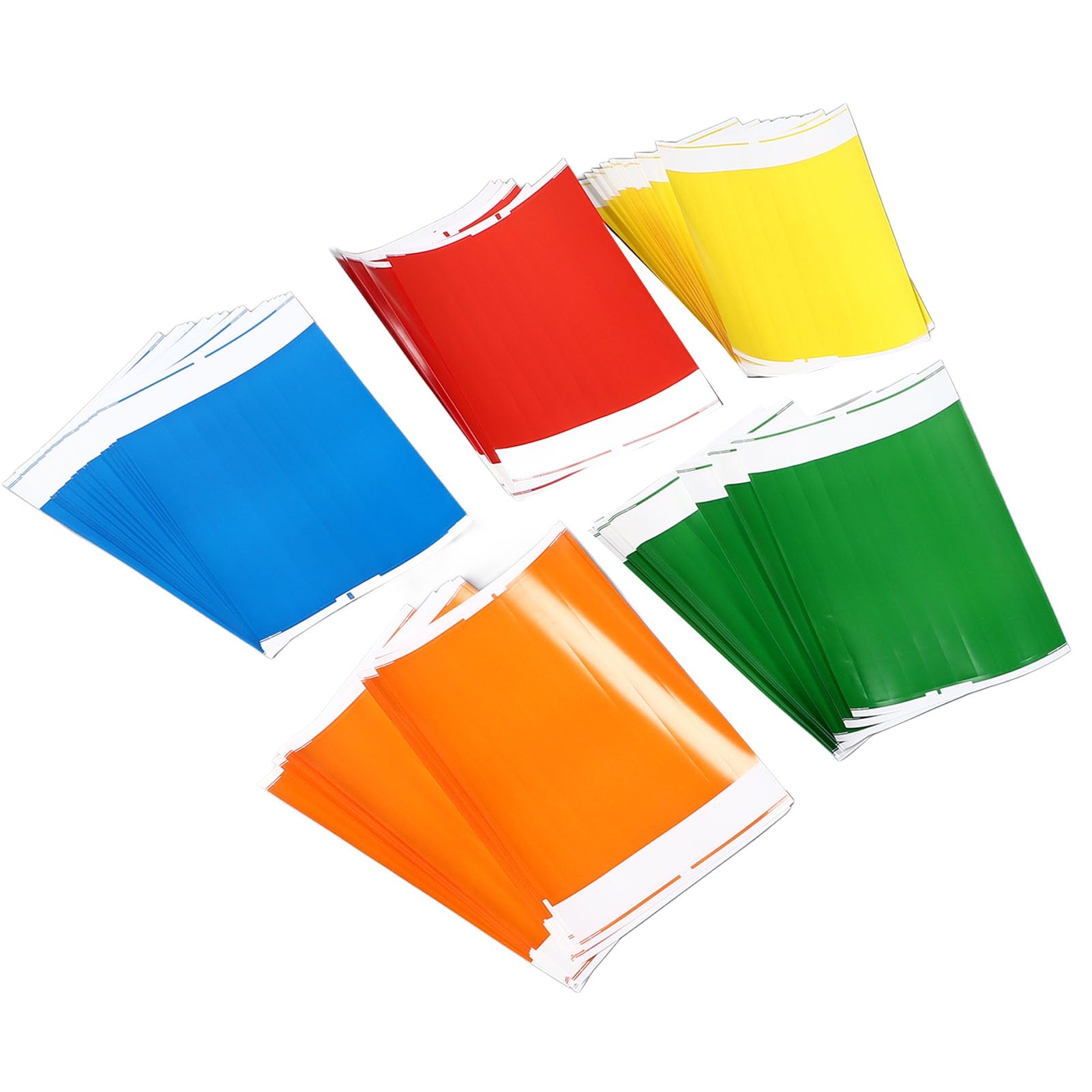 Disposable Event Wristbands Premium Tear Proof Water Colorful Paper Wrist Bands for Events