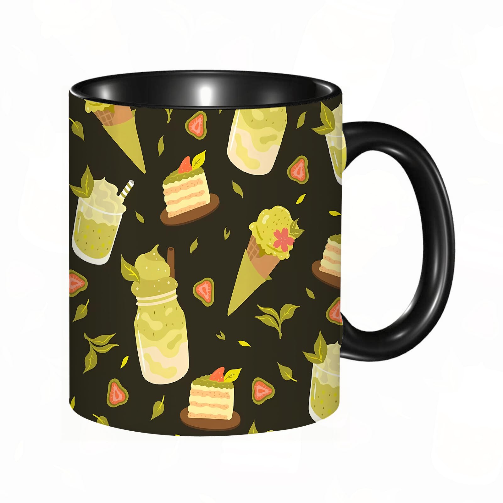 Tasse Céramique 330ml Paris Tour Eiffel - Mug Avec Motif Calligraphie, Anse Ergonomique, Lavage Main, Cadeau Original