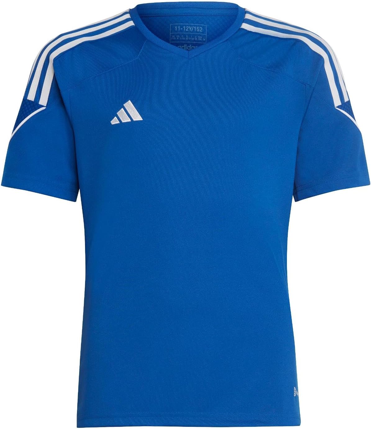 adidas Kids Boys Tiro23 V Neck Short Sleeve Jersey Soccer Cleats - Blue - Image 2