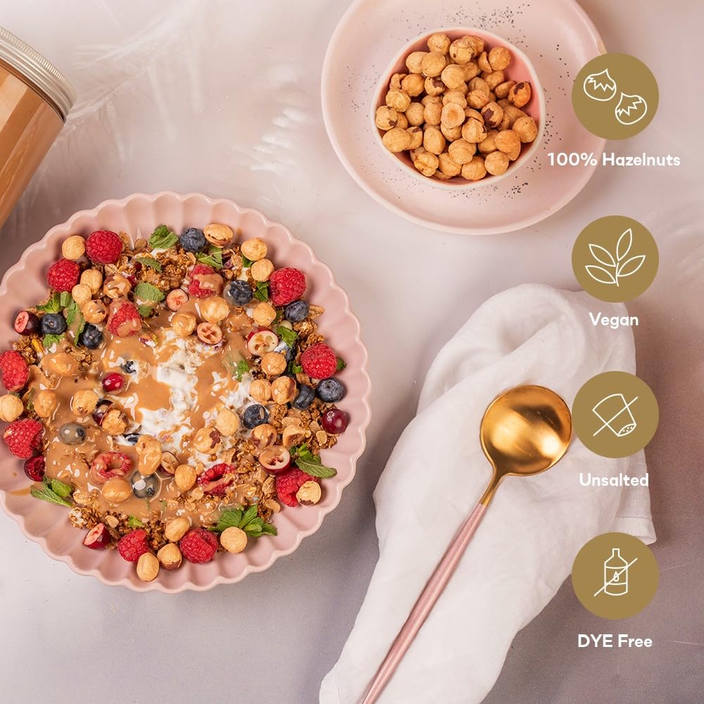 ORIGONUTS, Haselnusspaste 100%, Haselnuss Creme, Haselnussmus, Eispaste - Perfekt als Beilage zu Desserts, Enthält keine Zusätzlichen Zutaten, Geschmack durch Rösten - 200g