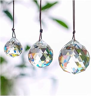 H&D HYALINE & DORA Set of 3 Clear Crystal Ball Includes 20/30/40mm Facet...