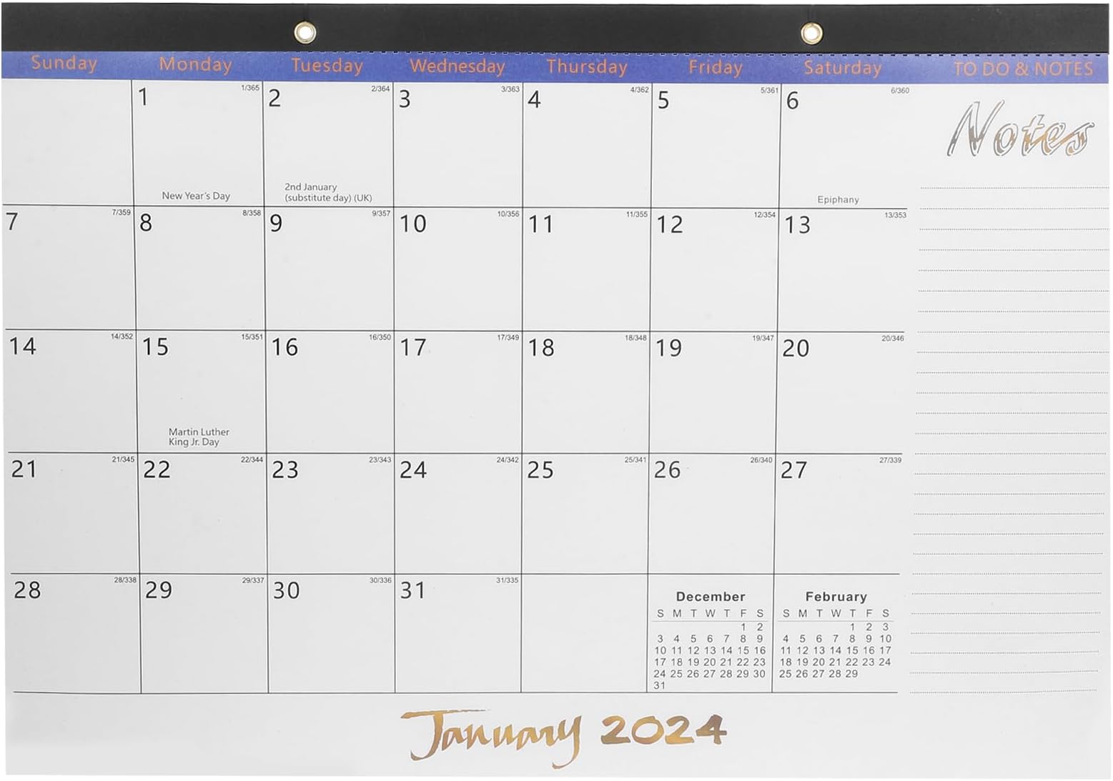 Desktop Calendar 2023-2024 Flip Calendar Schedule Note Table Calendar Plan Recording Calendar New Year Placing Calendar for Home Office