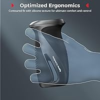 Vista 5 de SMALLRIG Mango lateral giratorio con botón de presión y abrazadera NATO, para mano izquierda y derecha, mango lateral giratorio 360° con silicona