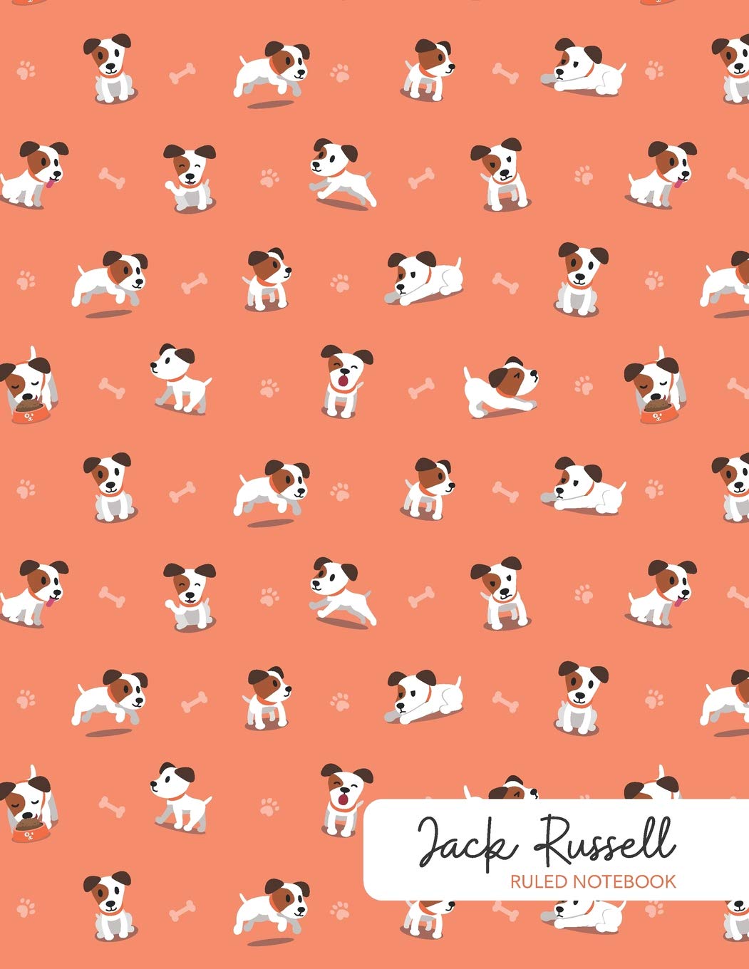 Jack Russell Ruled Notebook: 150 Page Journal