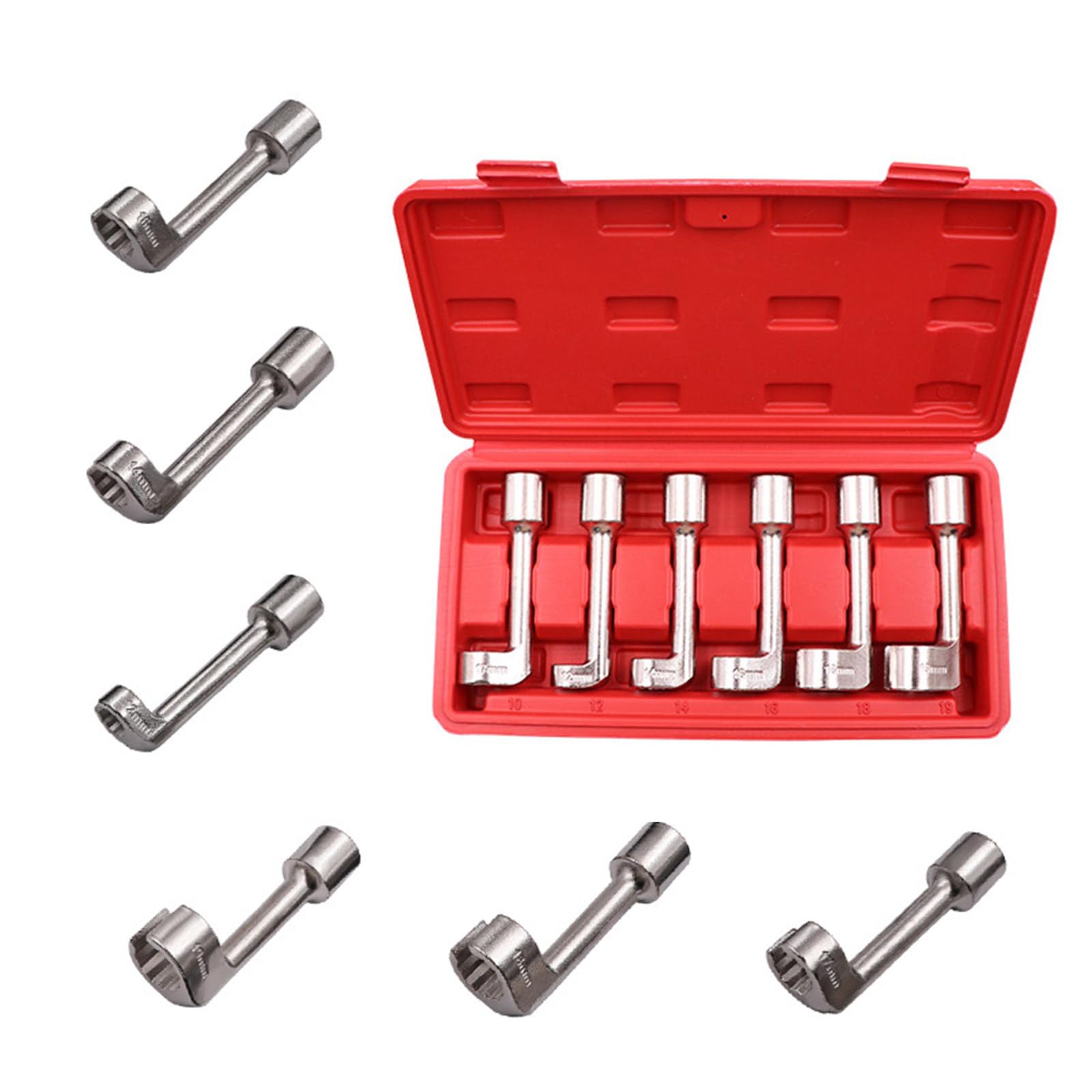 Kalttoy 6Pcs L Shaped Hexagon Wrench Set With Open End Designs Manual For Fast Action Suitable For Technicians & Hobbyist Hexagon Wrench Set