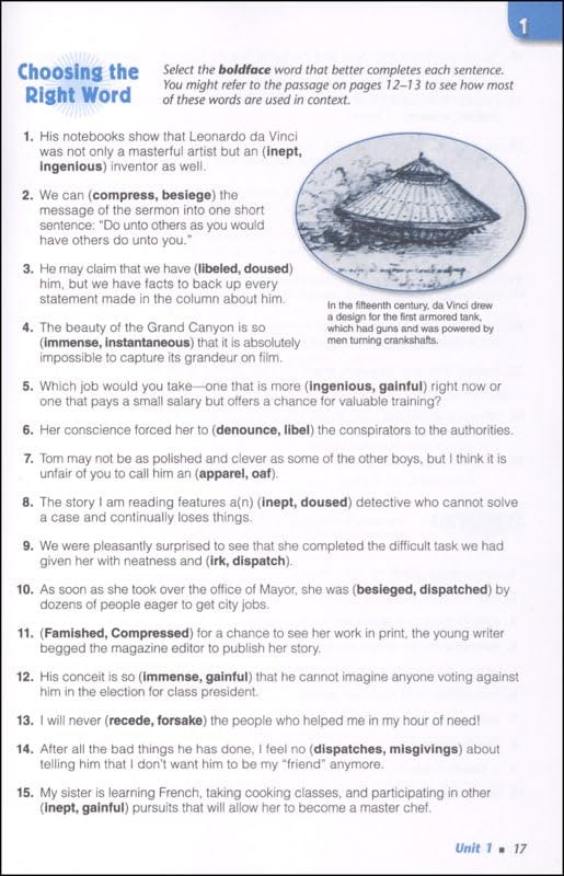 Vocabulary Workshop Enriched Student Edition Level A, Grade 6 | Vocabulary Workbook | English Language Arts Study Aid