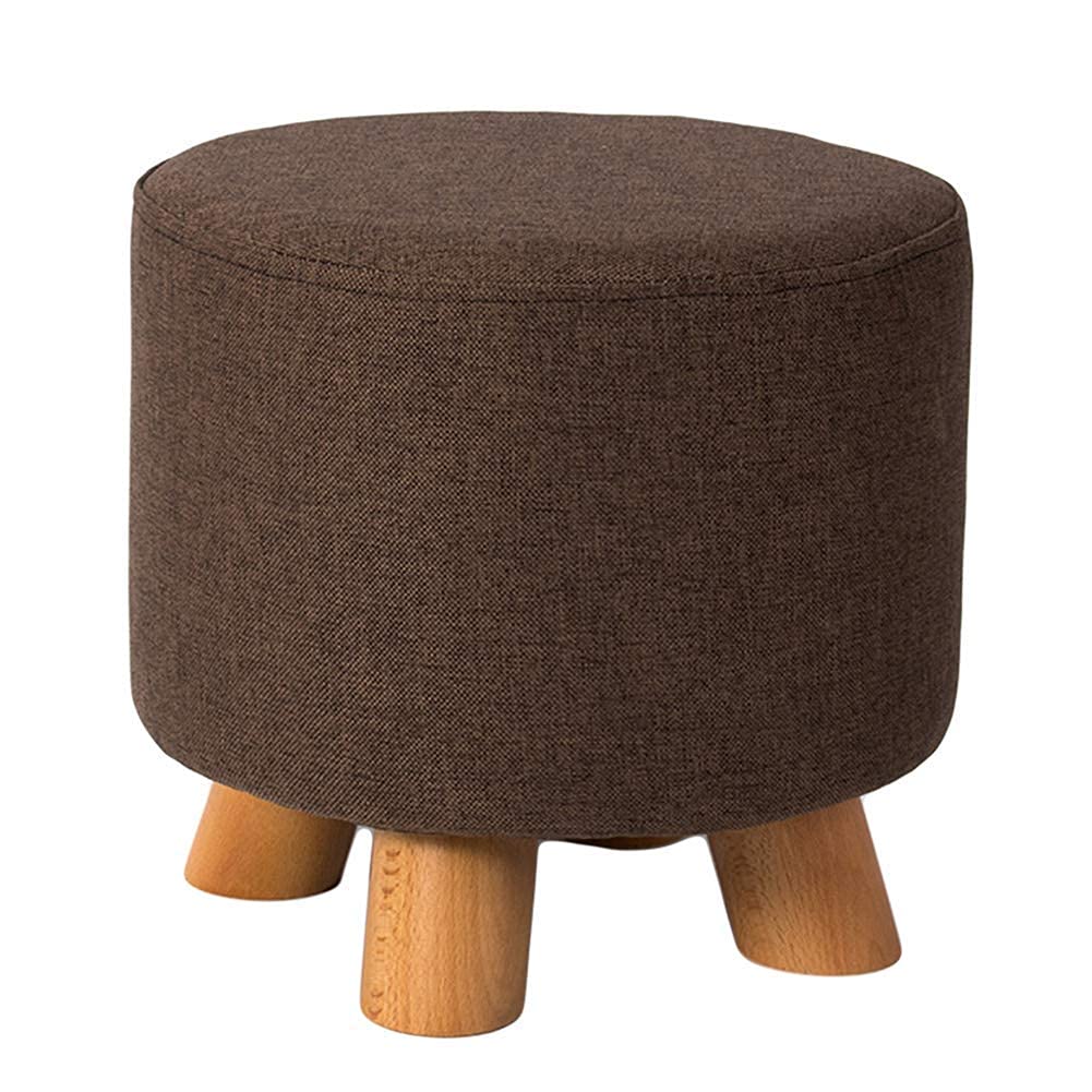 Chaise de bureau à domicile en bois et lin pour espace de travail calme