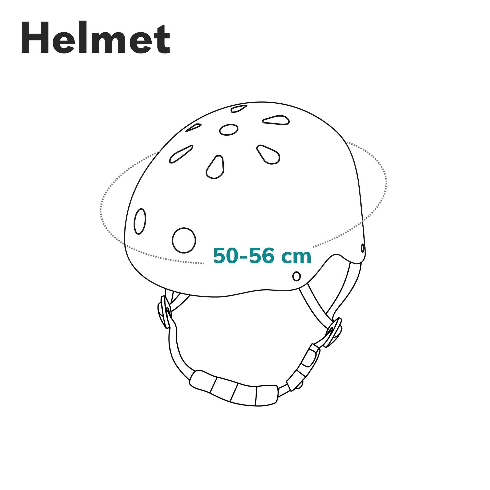 LIONELO Casque Protecteur de Vélo Enfants Réglable 50-56 cm Protège-Menton Certifié Intertek Taille S
