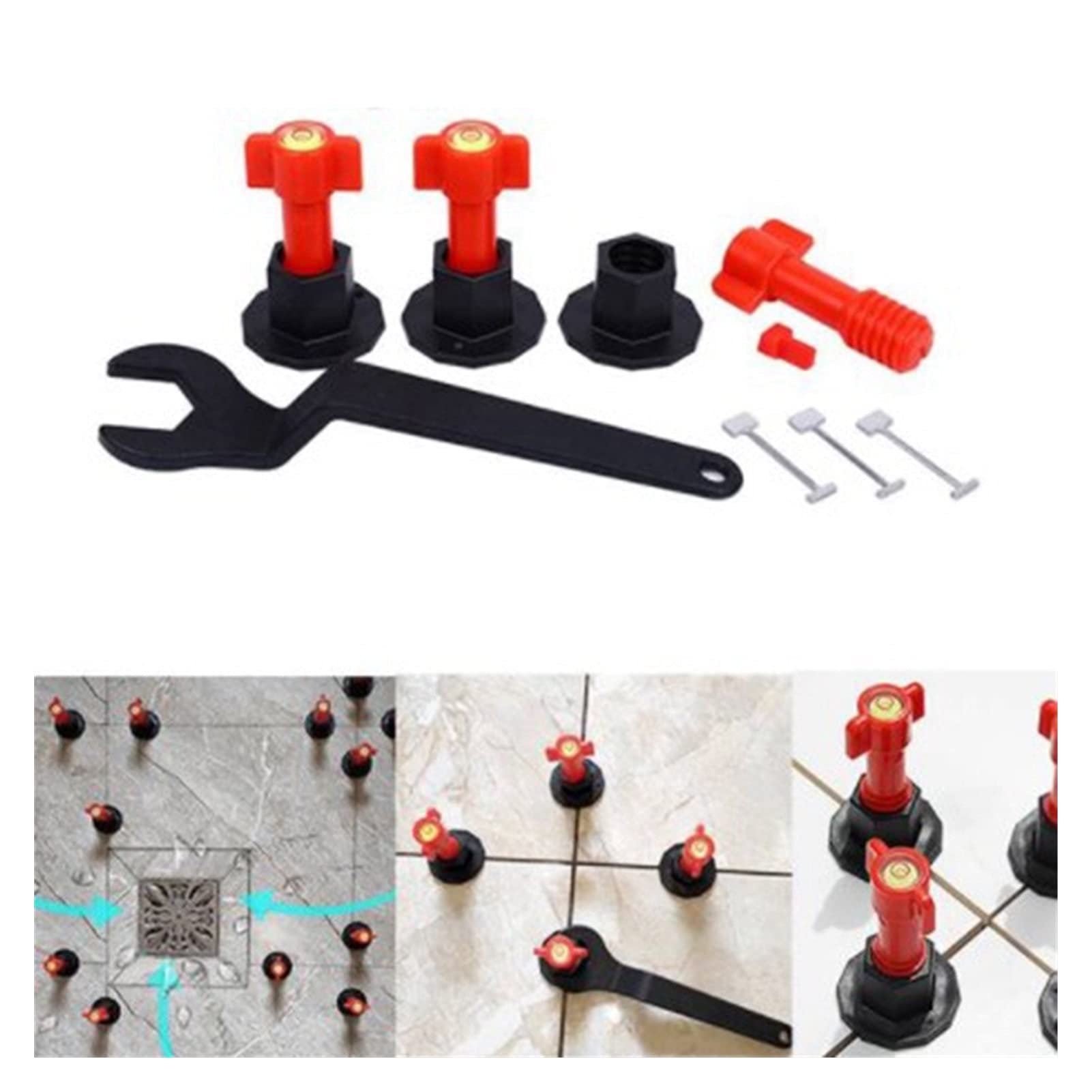 Strumenti per la casa Hot 126PCS Strumenti per Piastrelle in Ceramica Livellamento spaler con ago in Acciaio sostituibile