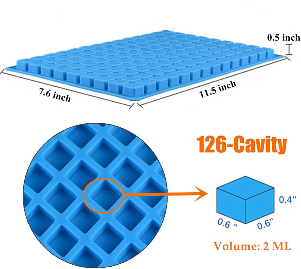 Square Candy s Silicone s for Hard Candy, Gummy, Carels,