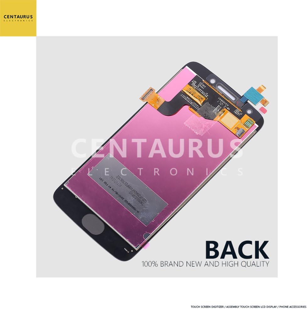 🛒 Crazy Deals LCD Touch Replacement for Motorola Moto E4 XT1765 XT1766 5.0 inch Assembly LCD Display Touch Screen Digitizer Complete Full Replacement Parts (Black - NO Frame - NO Home Button)