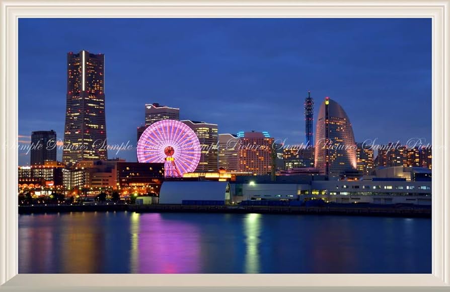 絵画、横浜風景。 Amazon.co.jp: 絵画風 壁紙ポスター（はがせるシール式） -窓の