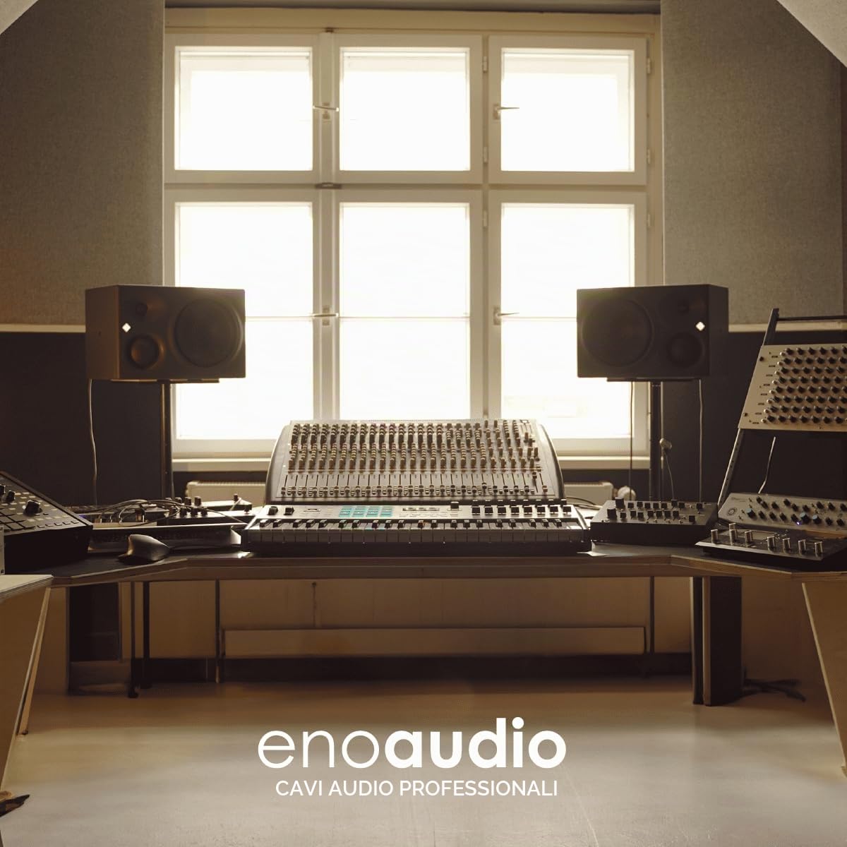 enoaudio Mogami 2534 Quad Cavo Coppia (L,R) professionale | Neutrik Gold RCA – XLR maschio | HiFi - 0,5 m