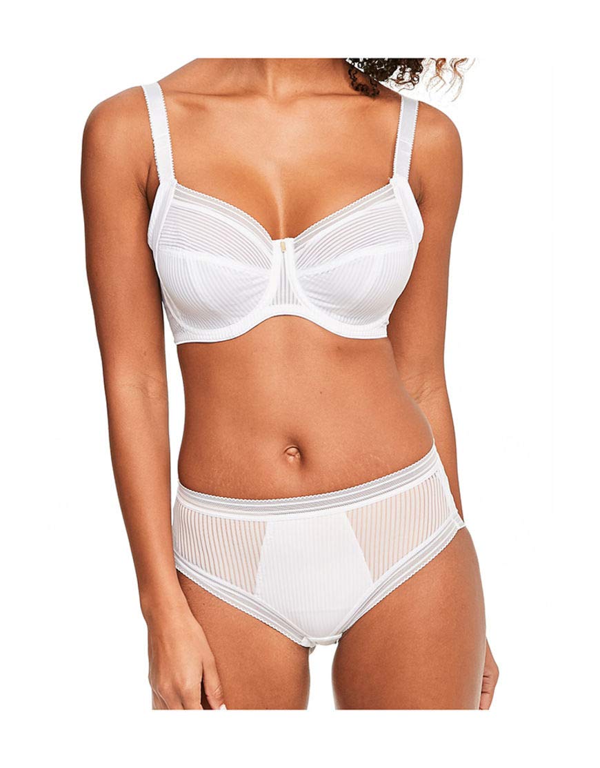 Fantasie Women's White Fusion Underwire Cup Side Support Full Coverage Bra, 34 Dd Uk