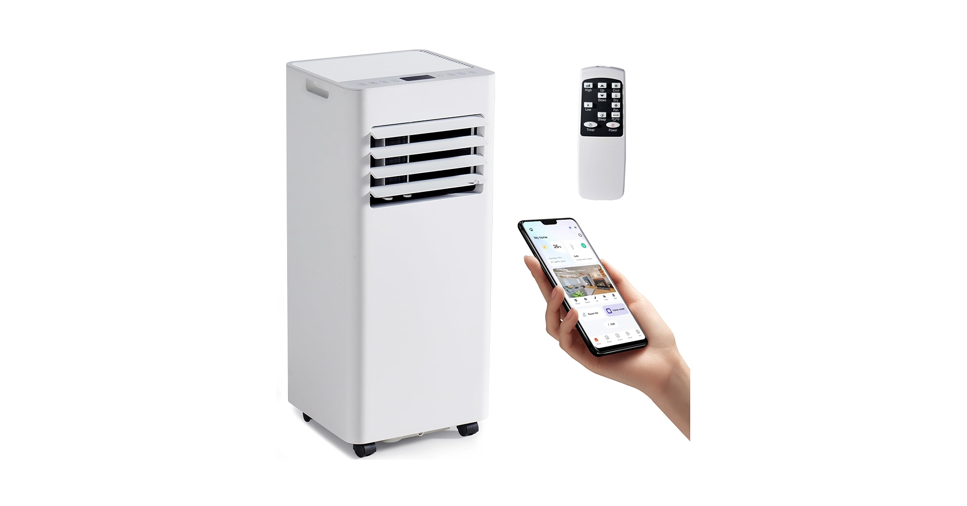 Aoxunポータブルエアコン ホワイト AOXUN 2.0KW スポットクーラー スポットエアコン