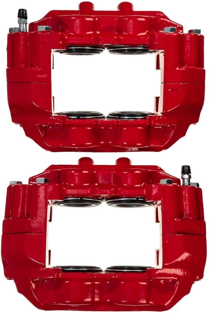 Power Stop Front S2632 Pair of High-Temp Red Powder Coated Calipers For Toyota Sequoia 2001-2003, Toyota Tundra 2000-2003 [Model Specific]