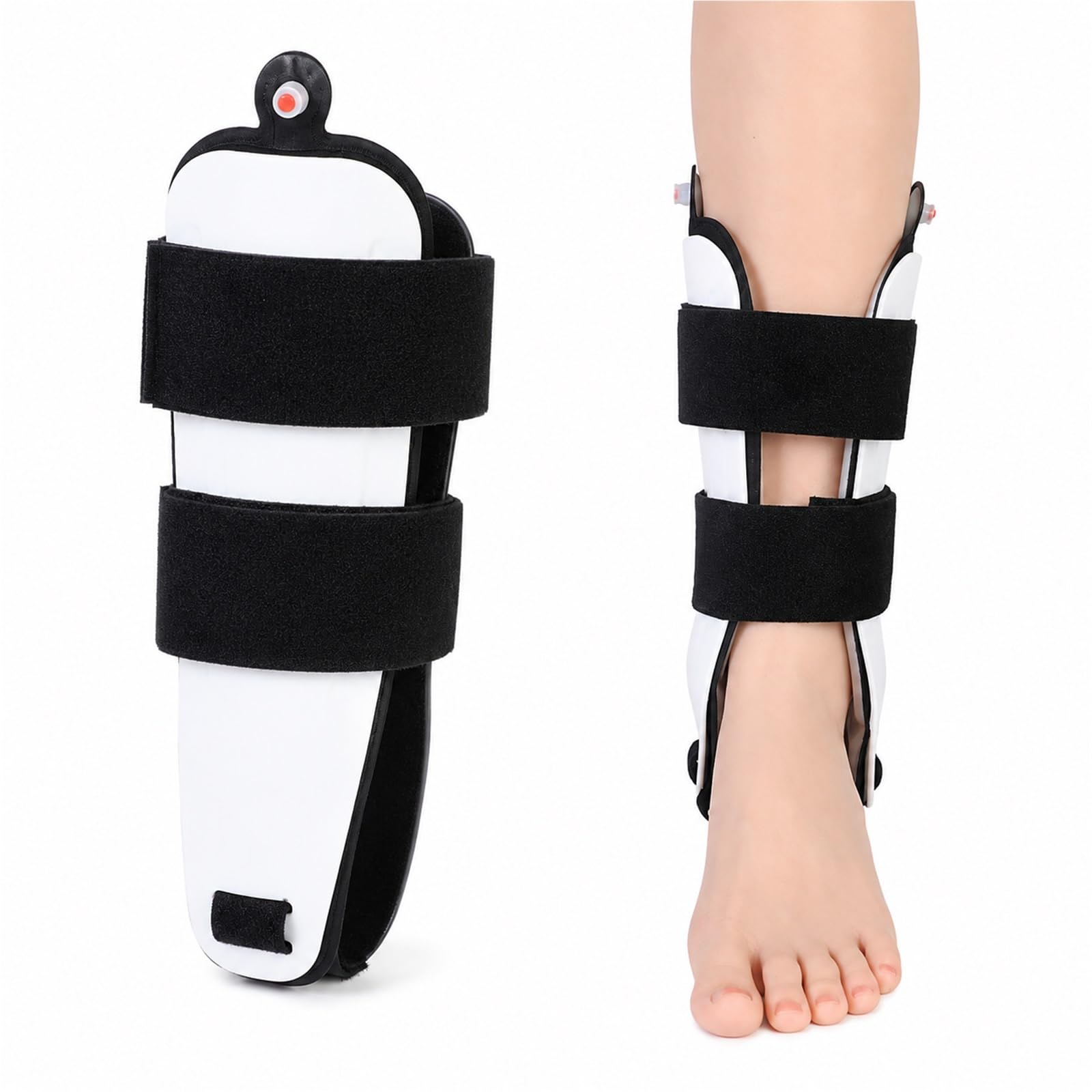 Stabilizator Kostki Orteza Stawu Skokowego dla Sportowców na Skręcenia Zwichnięcia i Zapalenie Ścięgien Regulowana Opaska na Lewą i Prawą Nogę Oddychająca i Lekka