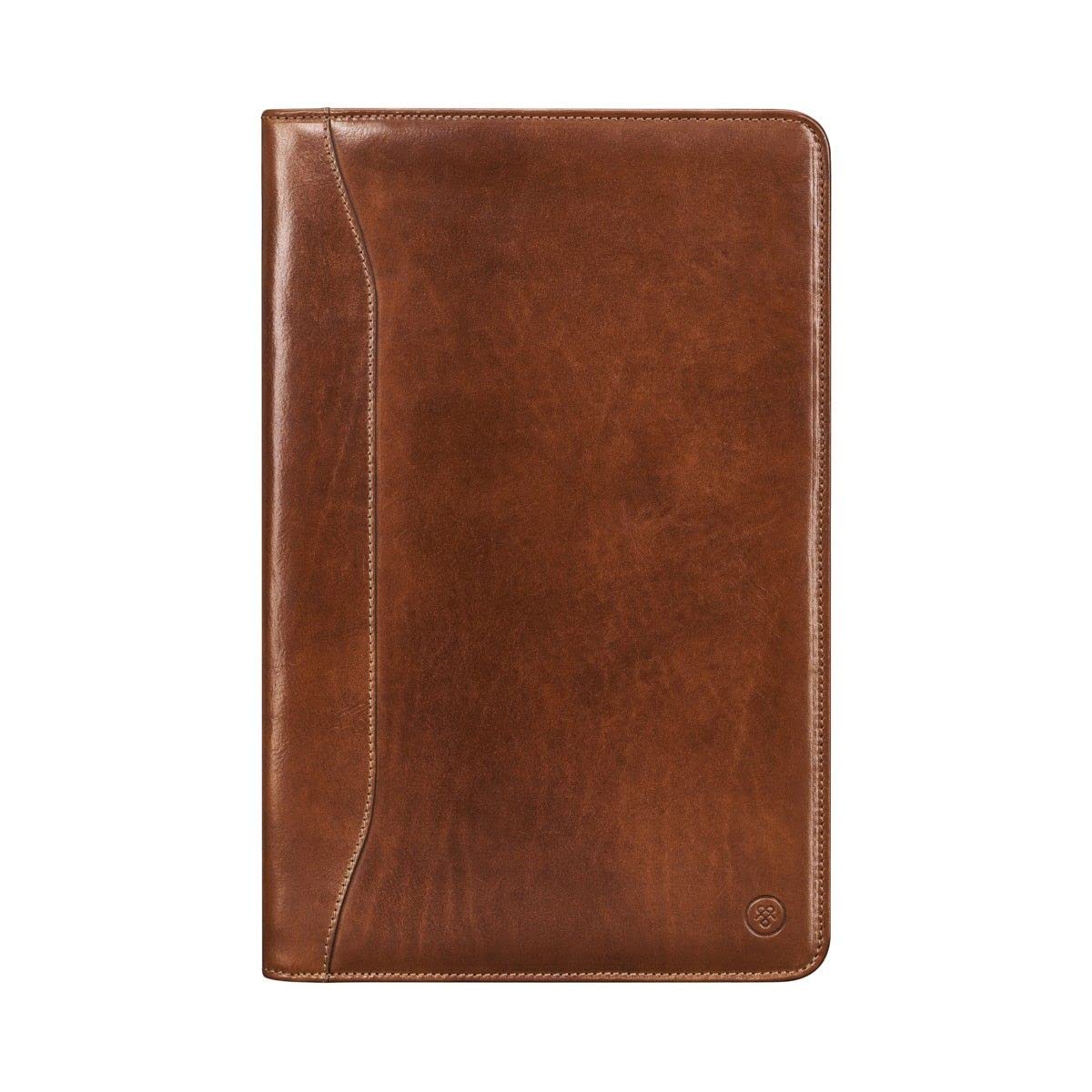 Maxwell ScottMens Luxury Leather US Legal Size Document Folder | The Vasto | Handmade in Italy | Chestnut Tan Brown