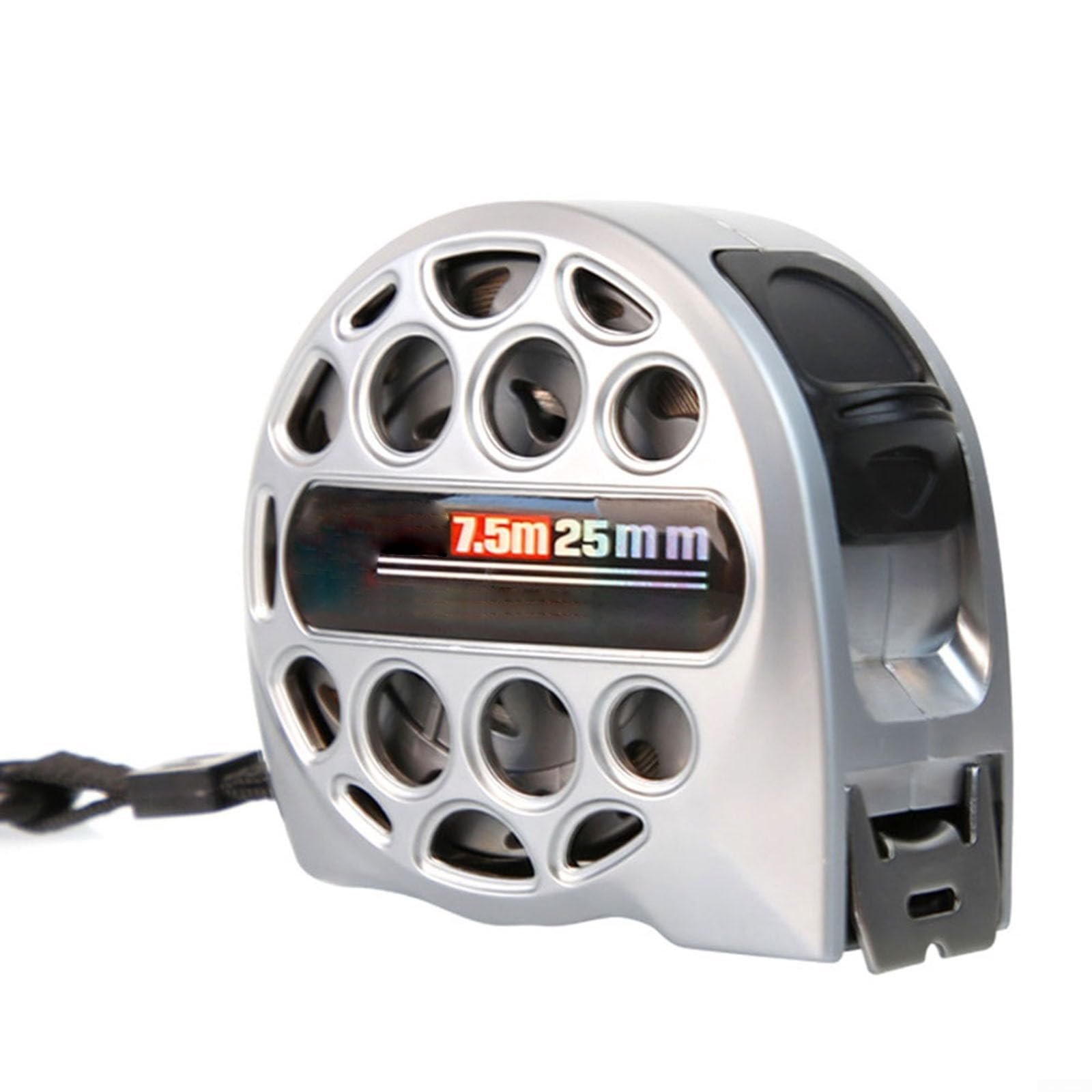 3/5/7.5M Anti-Corrosion Stainless Steel Retractable Tape Measure Hollow Design Waterproof Construction (7.5m25)