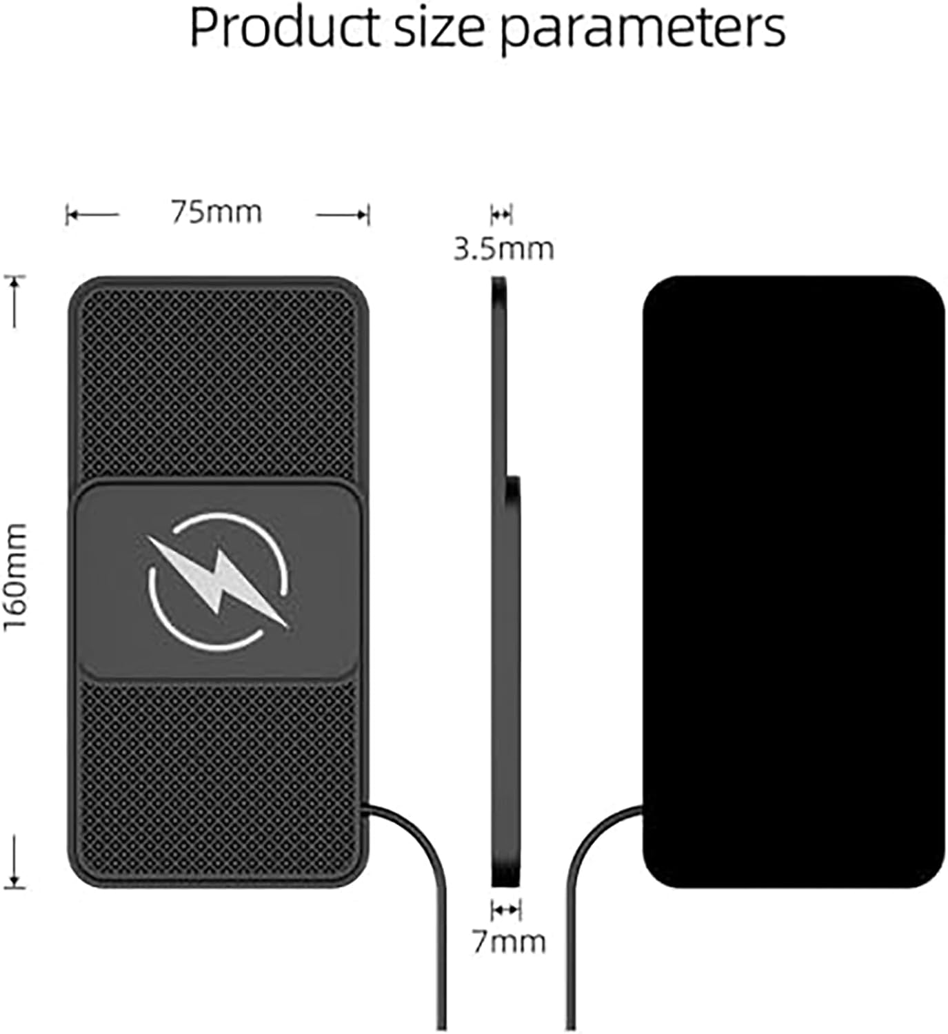 Wireless Car Charger Pad for Chevrolet Silverado,20W Fast Wireless Phone Charger Cell Phone Cordless Charging mat,Non-Slip Phone Charging,30cm Cable USB