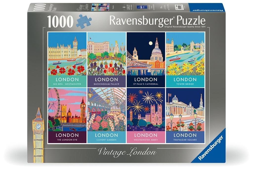 Ravensburger Vintage London Iconic 1000 Piece Puzzle for Adults and Children from 12 Years