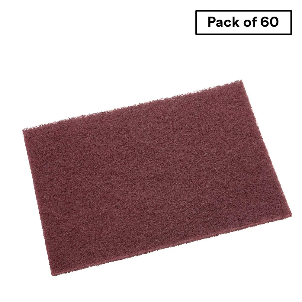 Scotch-Brite General Purpose Hand Pad - 7447B - Flexible Sanding Pad - 9” x 6” - Aluminum Oxide - Pack of 60