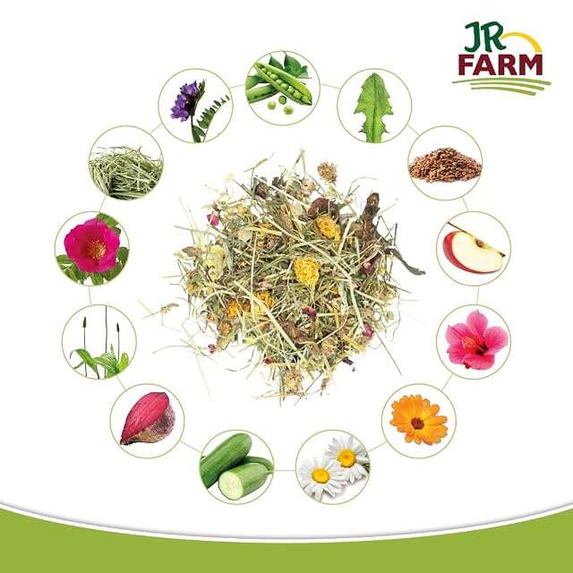 Foto 3 de 6 de JR Farm Vital-Mix 430 g en Cubo (Hierbas para Conejos Enanos y roedores, alimento complementario)