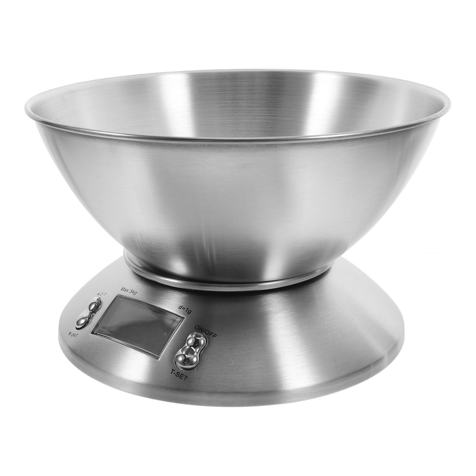 Báscula de Cocina Digital Balanza de Cocina 5000g Acero Inoxidable Fácil de Usar y Limpiar para Preparación de Comidas