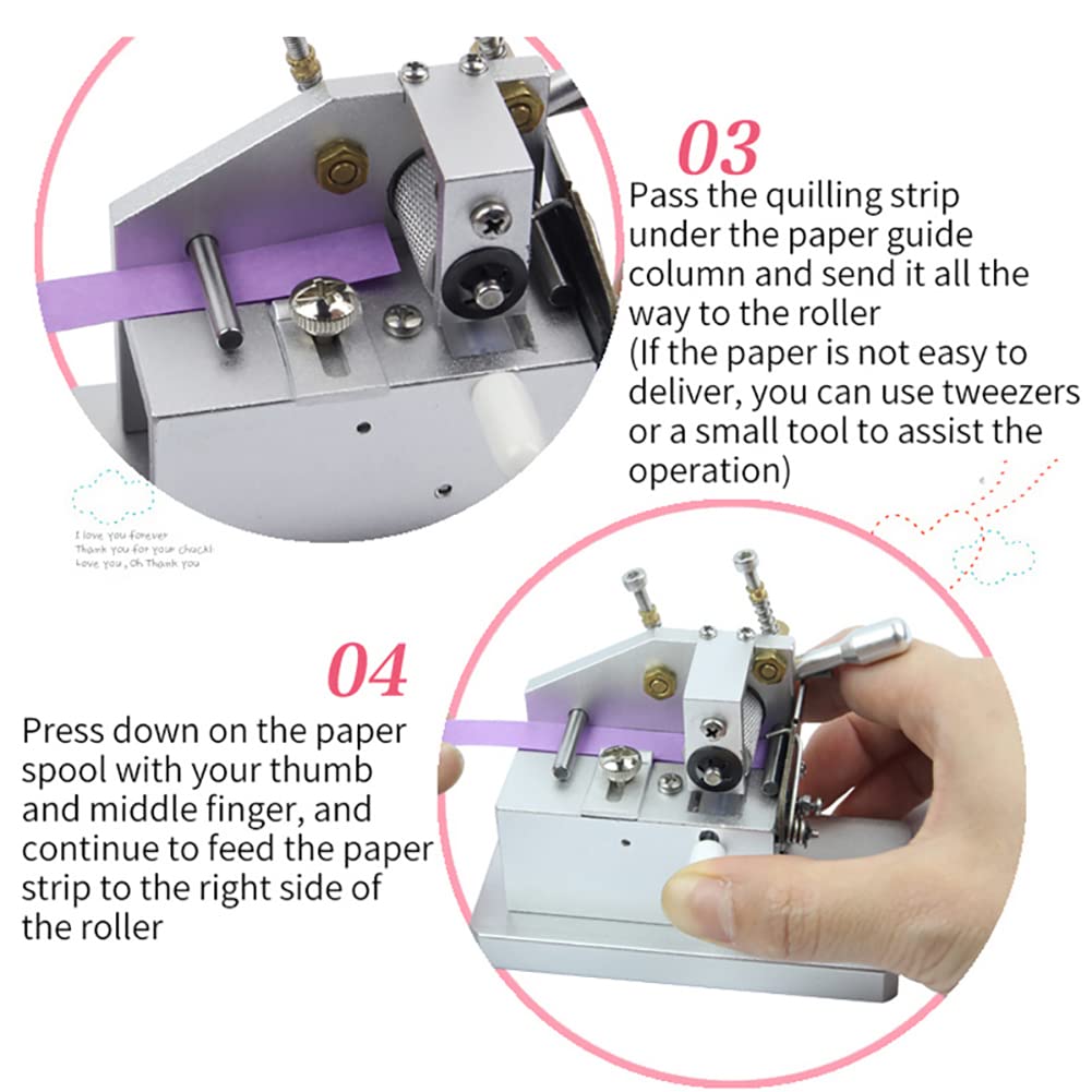 Fringer Cutting Machine - Macchina per quilling manuale fai da te per realizzare nappe e rotoli di fiori, artigianato unico fatto a mano, per scrapbooking - Fringer manuale per quilling
