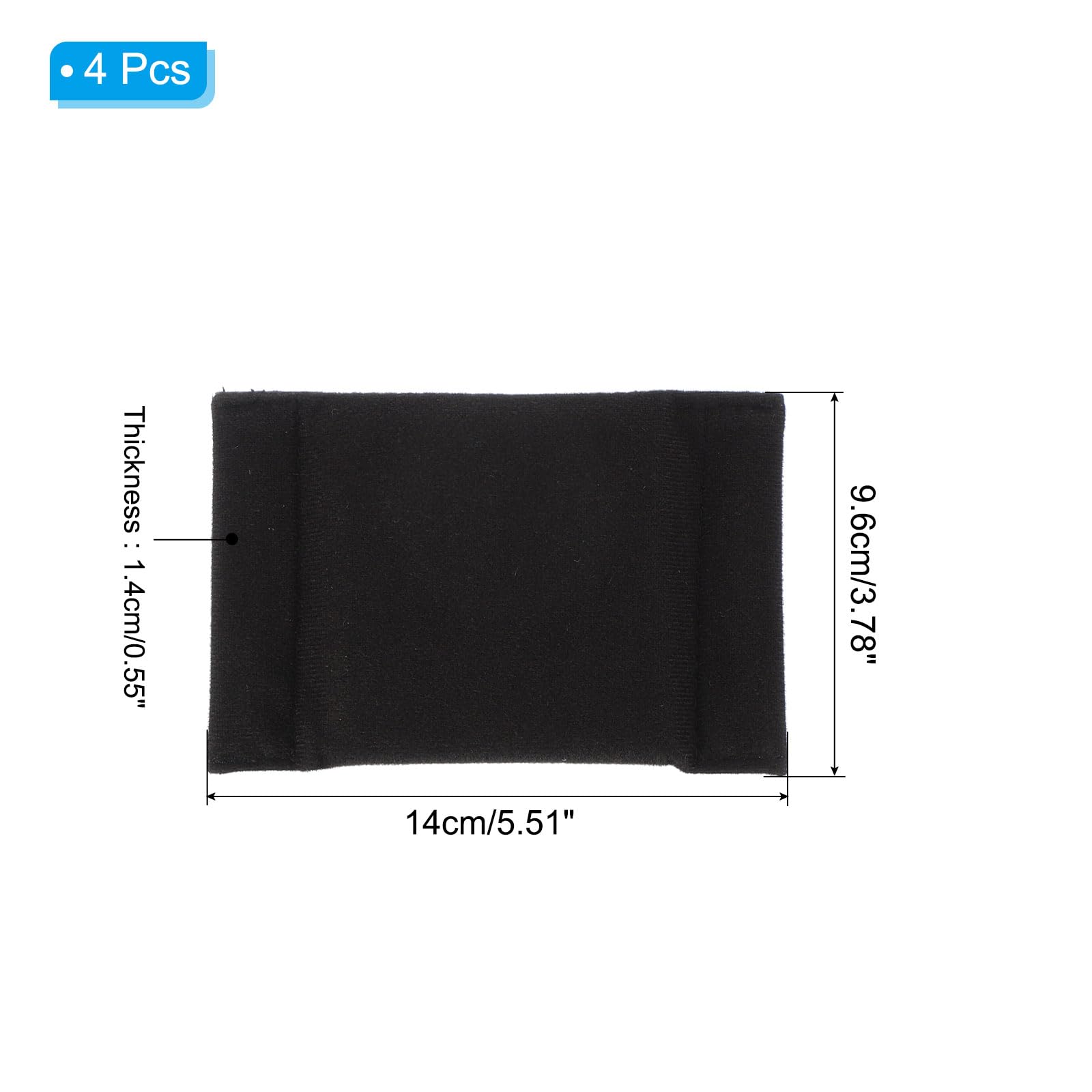 PATIKIL Divisore Borsa Fotocamera, 4Pz 5.51"x3.78"x0.55" Nero