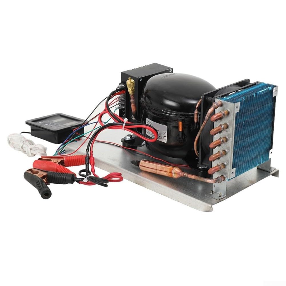 BD25HC Compressore Frigorifero DC | 12-24V con controllo solare della temperatura | Raffreddato ad aria per la refrigerazione automobilistica e nautica | Unità di raffreddamento efficiente