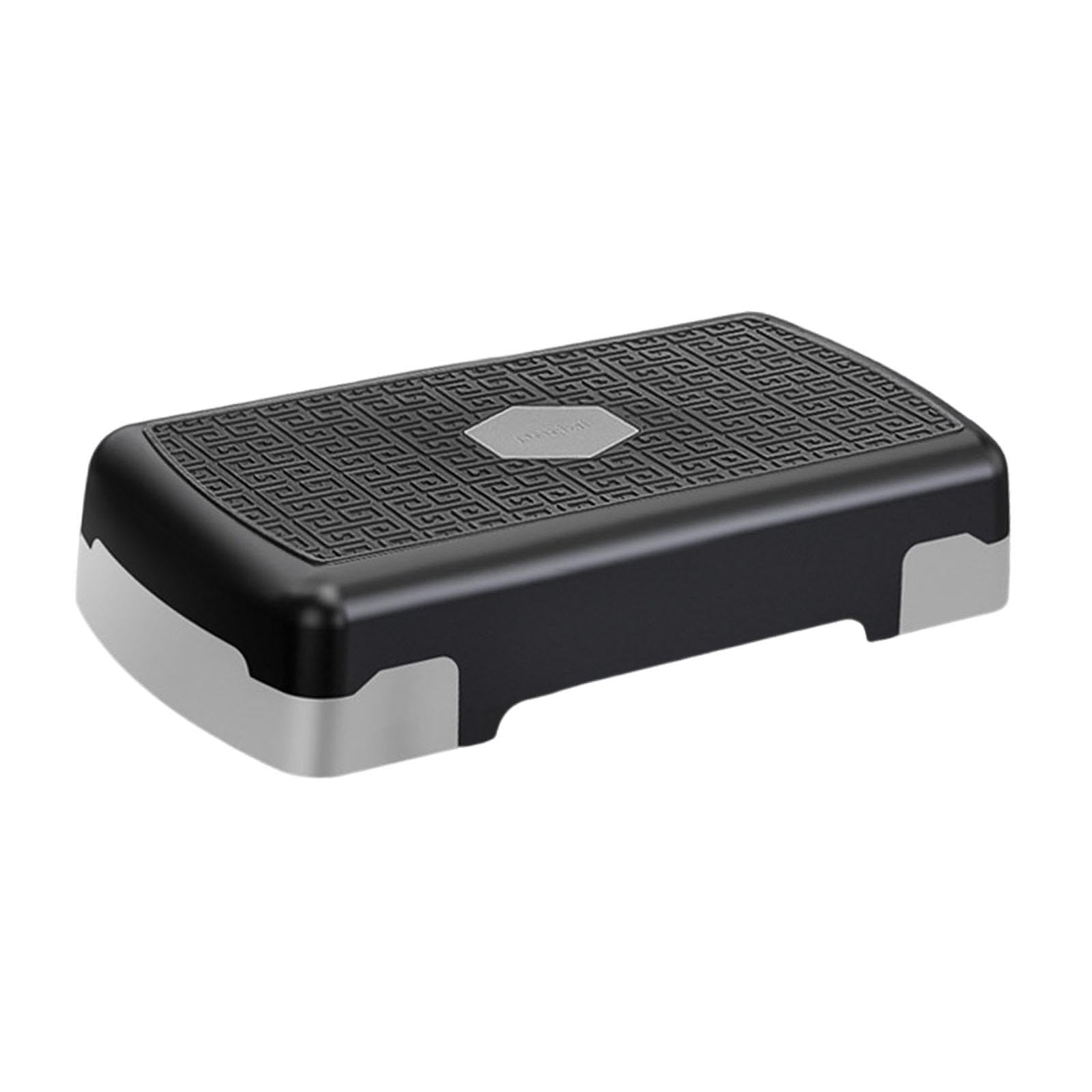 UJEAVETTE Aerobic Exercise Step Adjustable Cardio Fitness Indoor Workout Step Platform Gray- Sporting Goods- Fitness Running & Yoga- Fitness Equipment & Gear- Step/Riser Sets-image-5