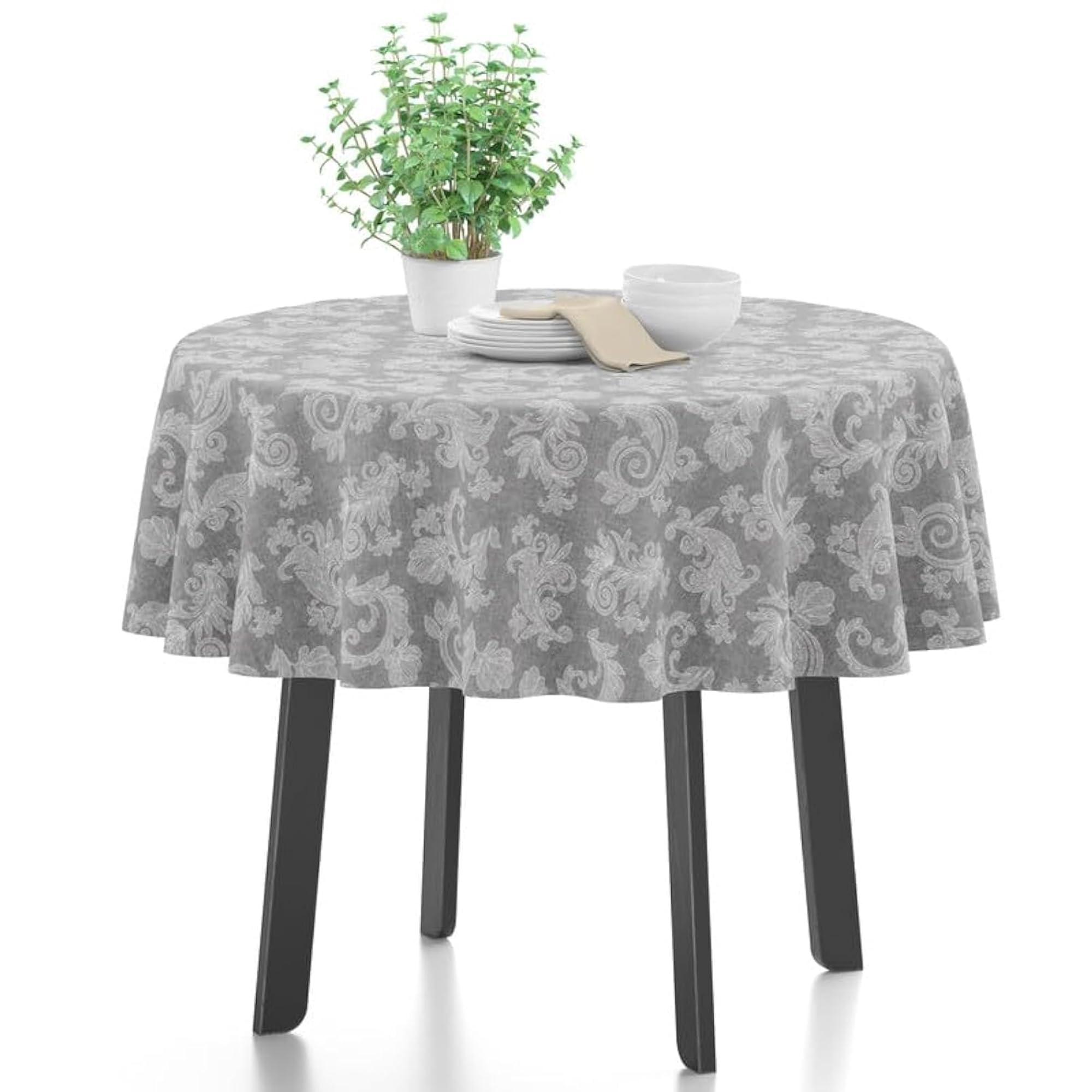 Chambray Cotton Table Cover for 4 Seater