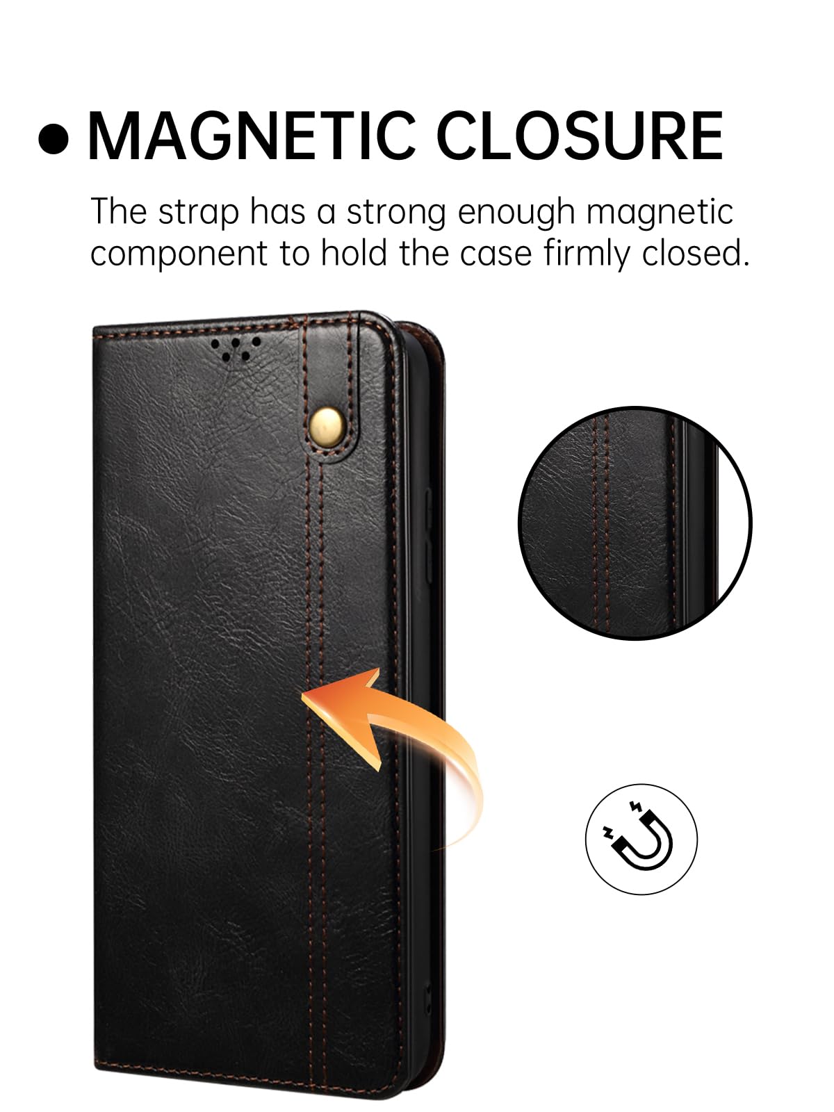 For Nothing Phone (3a) Pro Leather Phone Back Cover With Kickstand And Card Slots Carbon Fiber Texture - Brown - View #9